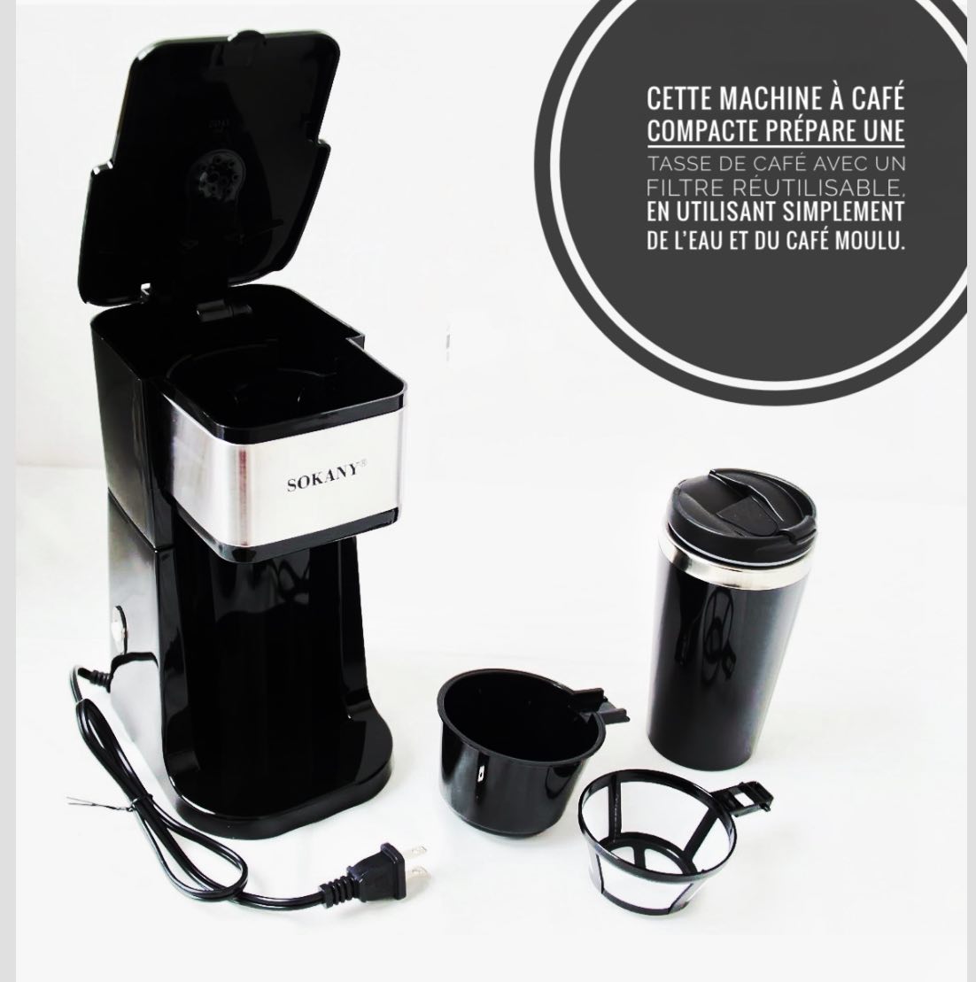 Cafetière Filtre avec Thermos Isotherme 0,5L