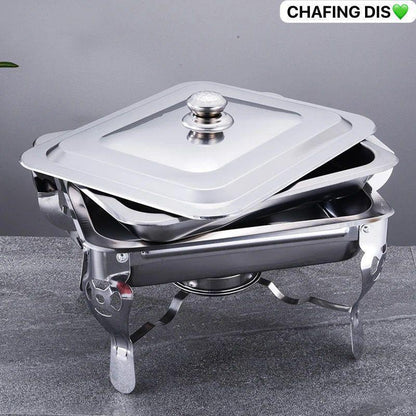 🍽️ Chafing Dish Inox Professionnel – Gardez vos plats toujours chauds et savoureux !